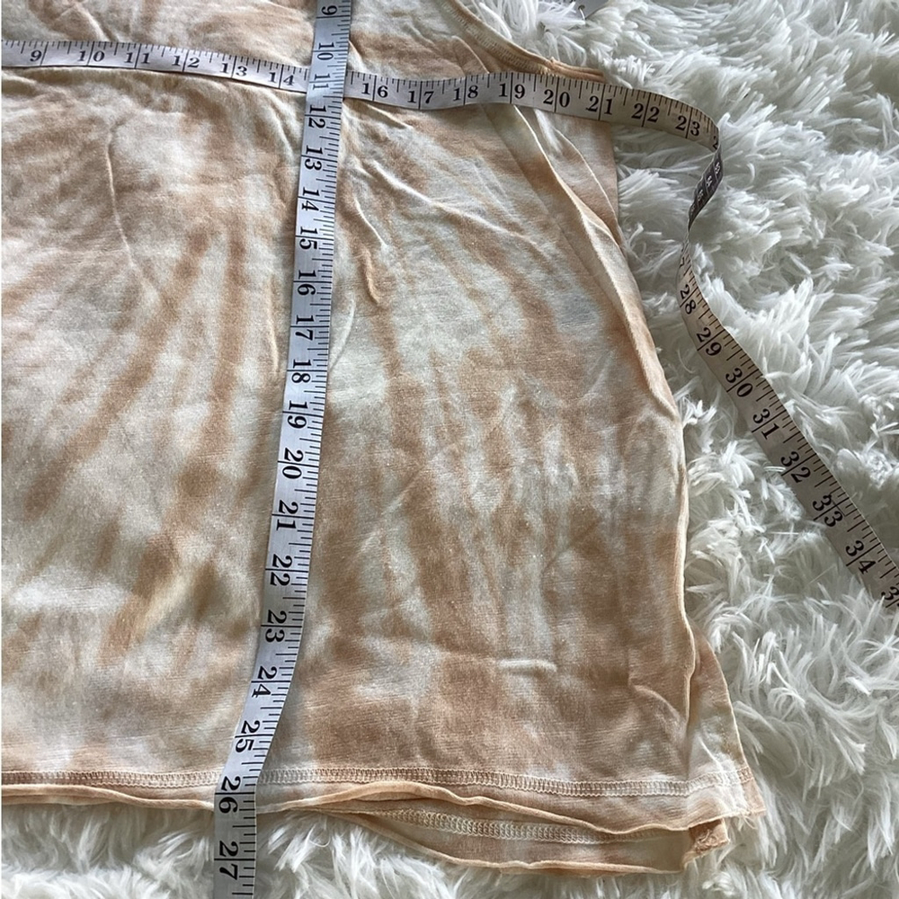 SO sleeveless muscle tank Woman’s Juniors size XXL tan & white spiral pa… - Picture 7 of 13